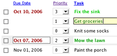 inline editing