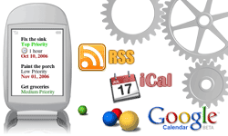 rss ical google gadget